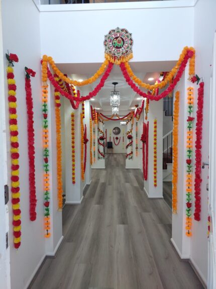 Indian style decor in Australia for Pooja, Diwali, house-warming & cultural events. Traditional mandap, floral décor & full event setup available.